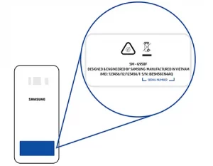 où trouvé la référence de mon téléphone Samsung